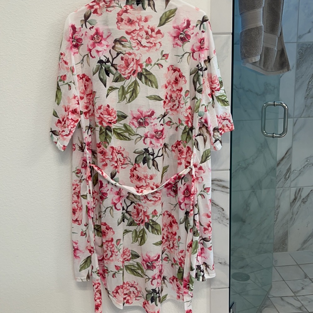FLORAL KIMONO ROBE - Picture 4 of 5